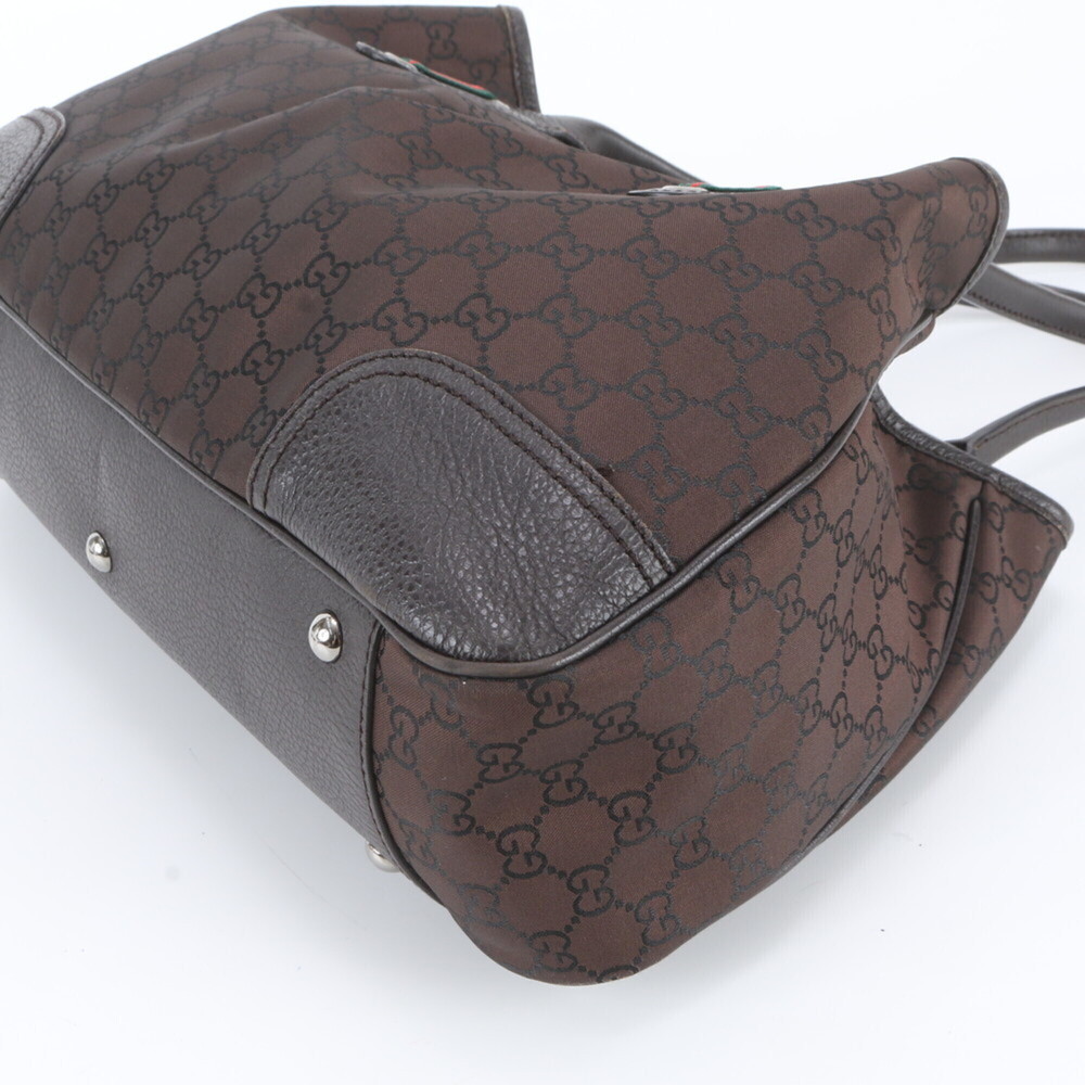 GUCCI Authentic Brown Leather Shoulder Bag - Picture 4 of 9